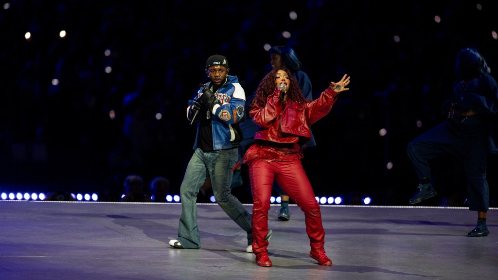 sza and kendrick lamar at super bowl